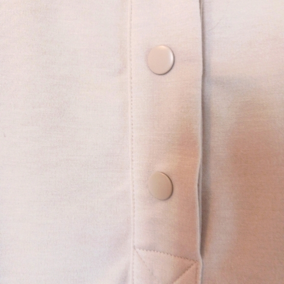 Sincerely Jules soft light tan pullover sweatshirt quarter button up. Size me… - Picture 6 of 10
